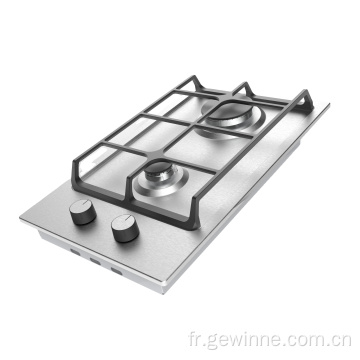 30cm Table de cuisson gaz encastrable avec plaques de cuisson 2 feux